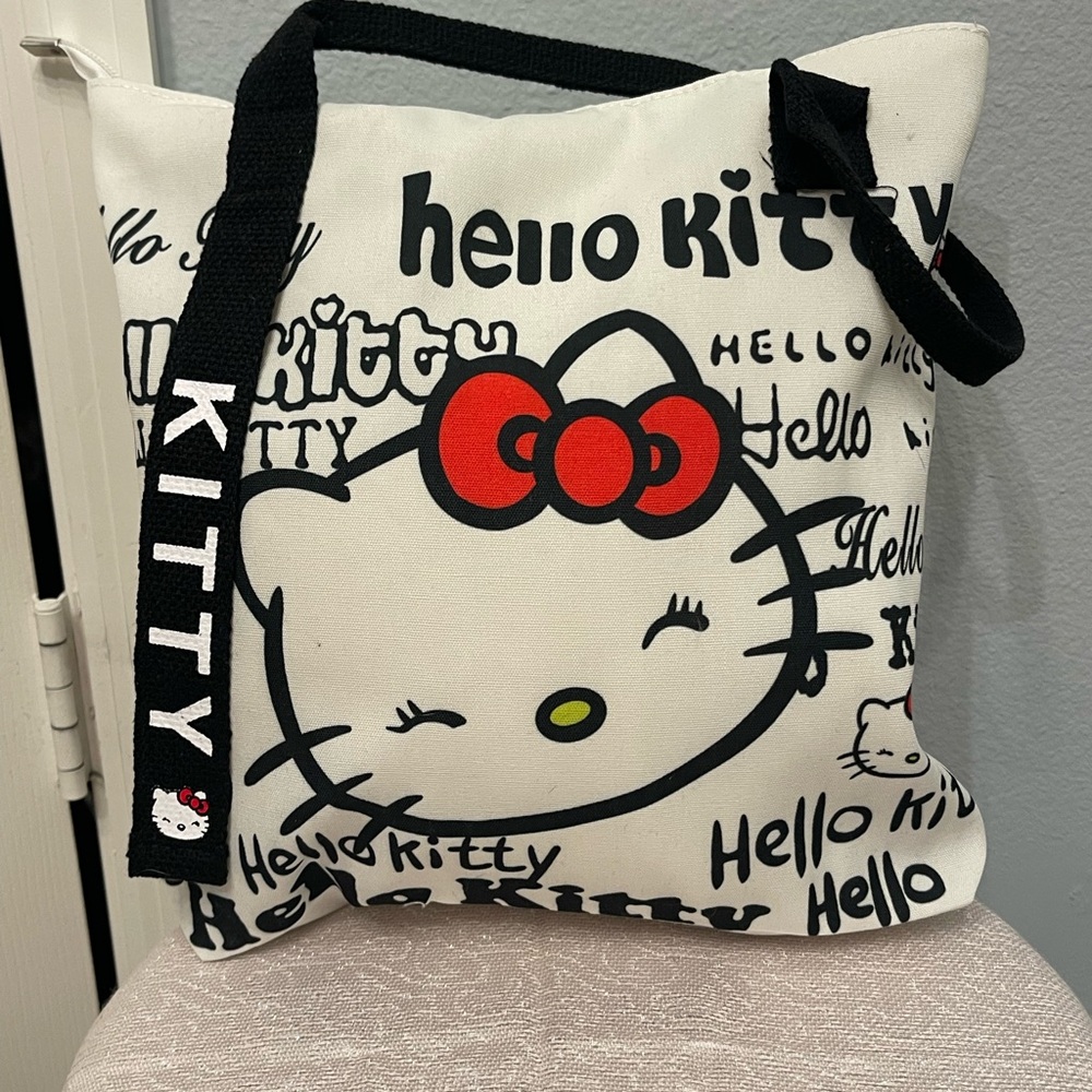 Hello Kitty Red and Black Graphic Tote